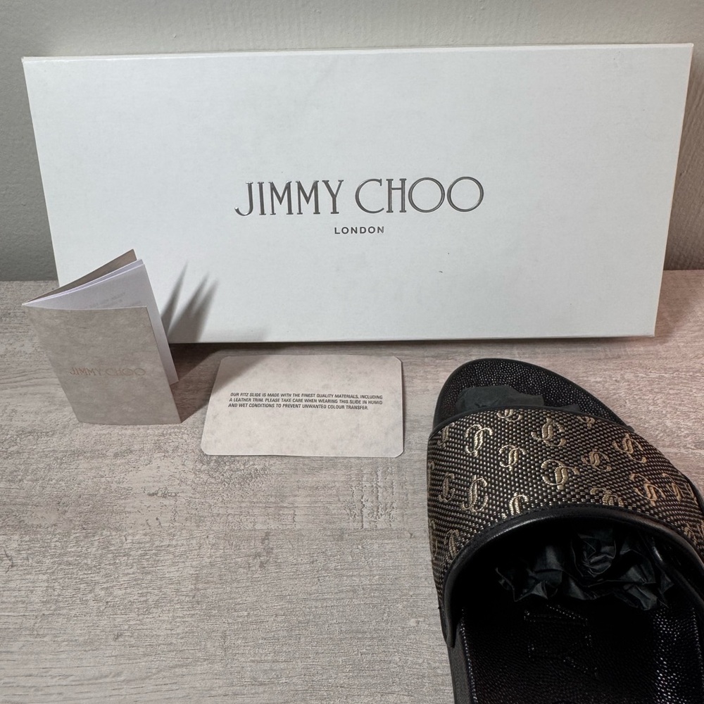 Jimmy Choo Black and Brown Loafers